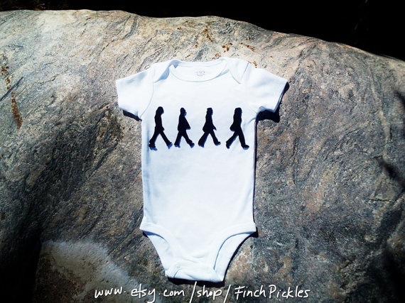 beatles baby onesie