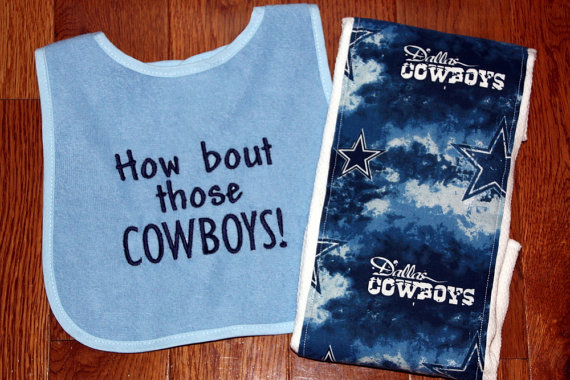 dallas cowboy baby bibs