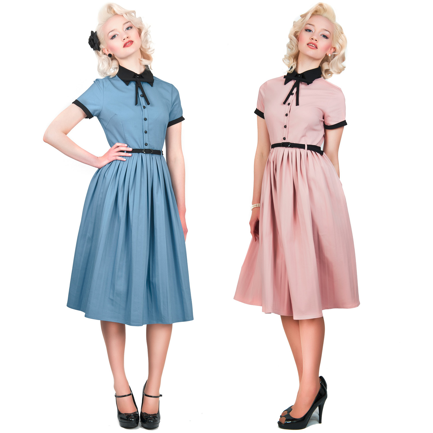 50s retro dresses doll prom tea cynthia outfits pleated flared clothing cocktail trendy collectif few